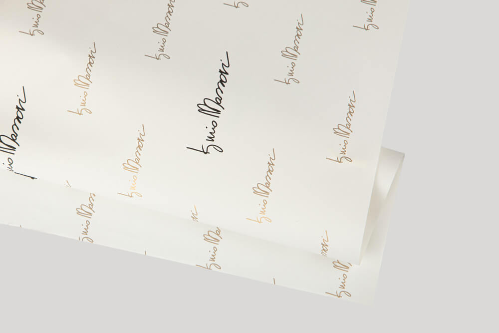 Bespoke wrapping paper with logo - ONIONSKIN PAPER