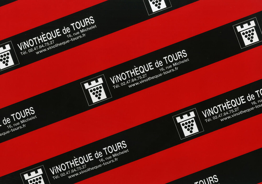 Carta plastificata - carta plastificata personalizzata con logo VINOTHEQUE DE TOURS